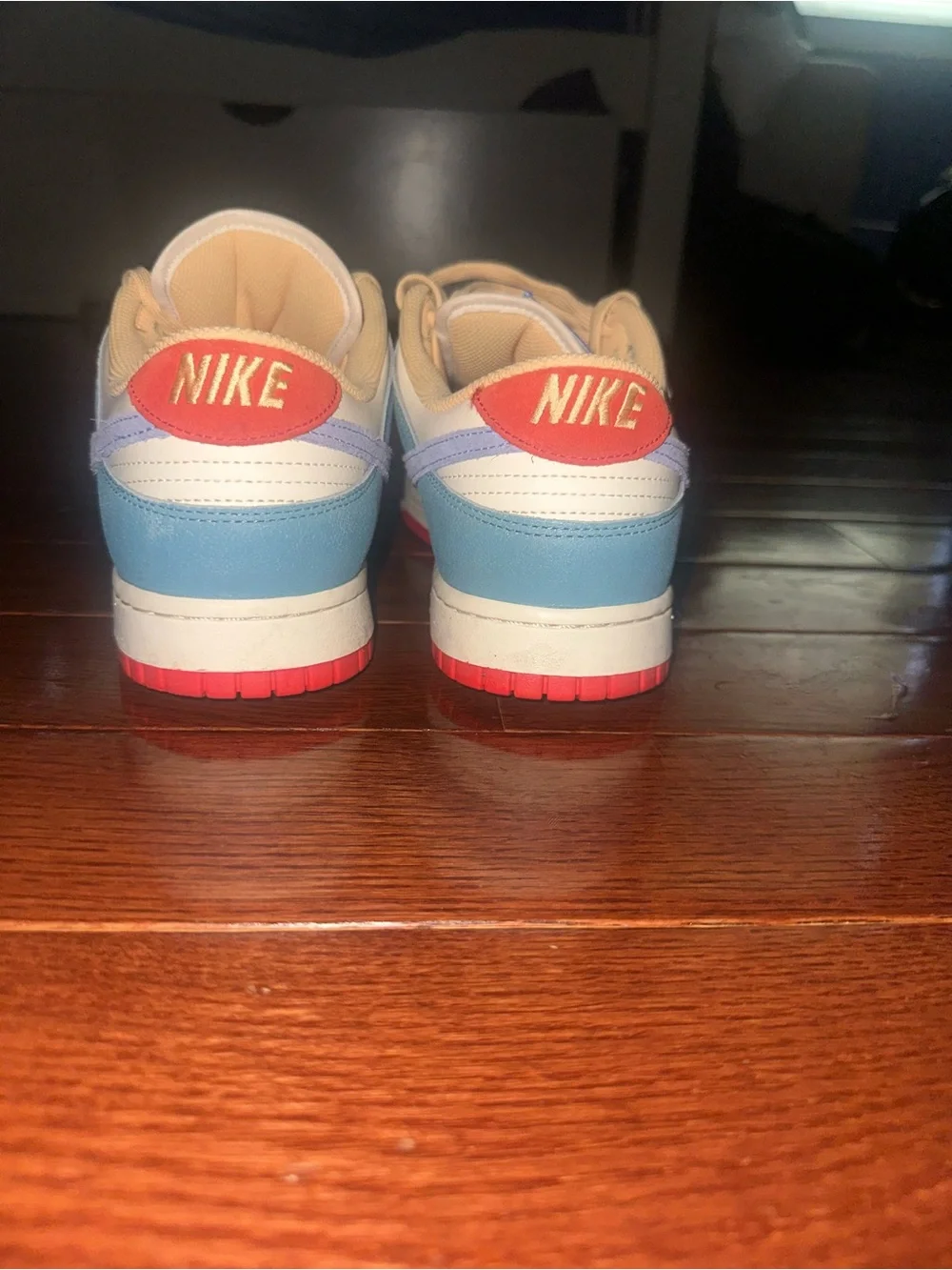 Kids Low-Top Sneakers in Light Blue, White and Pink